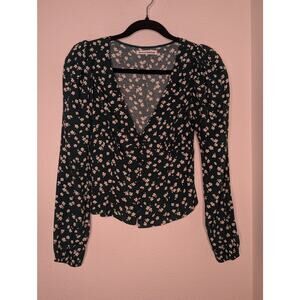 Reformation Nell Top Annette Floral Print Y2K Fairy XS